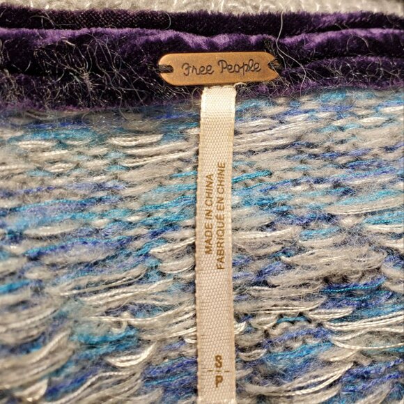 Free People Knitted Stand-up Collar Long Sleeves Women Sweater. Size S - Picture 5 of 14